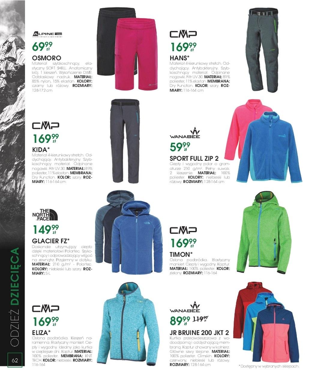Gazetka promocyjna Go Sport str. 62