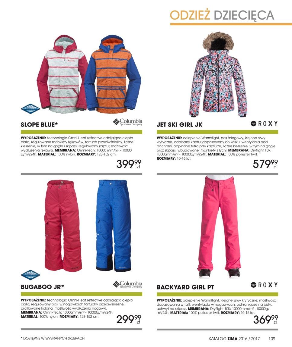 Gazetka promocyjna Go Sport str. 109