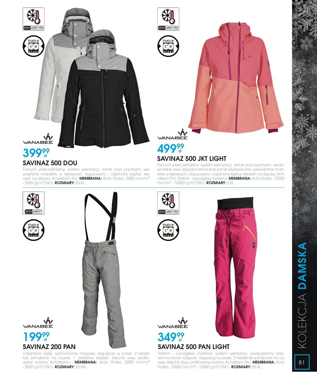 Gazetka promocyjna Go Sport str. 81